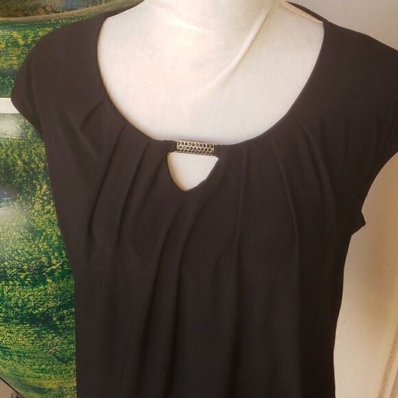 Christopher & Banks black pullover sleeveless knit top - Picture 1 of 7